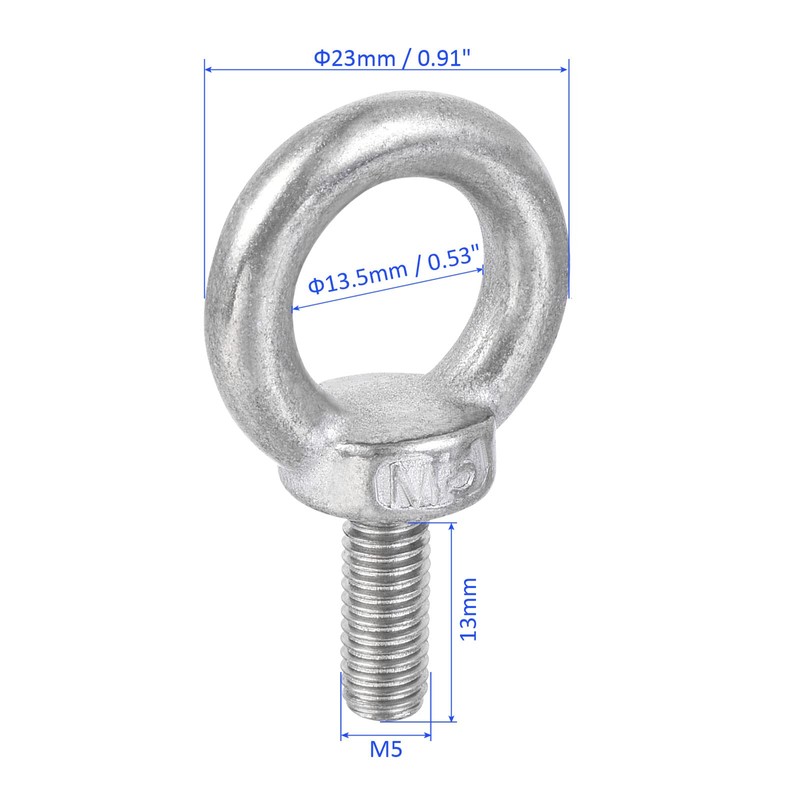 M METERXITY 6 Sets Mechanical Shoulder Hanging Eye Bolts Chandelier