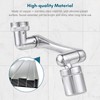 Aoresac Universal Swivel Faucet Extender 1440° Rotating Faucet Aerator with
