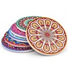 Mandala Coasters 8 Pack Ceramic Round Drink Coasters with Holder