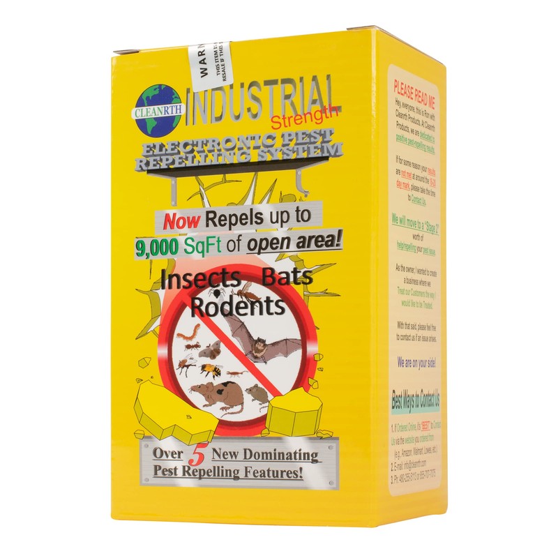 CLEANRTH CIN009 Industrial Electronic Pest Repelling System - Demands Insects,