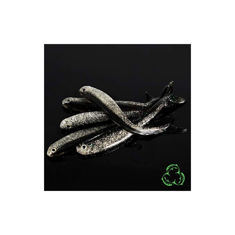 SALT N PEPPER TIDDLER Drop shot lure soft rubber shad