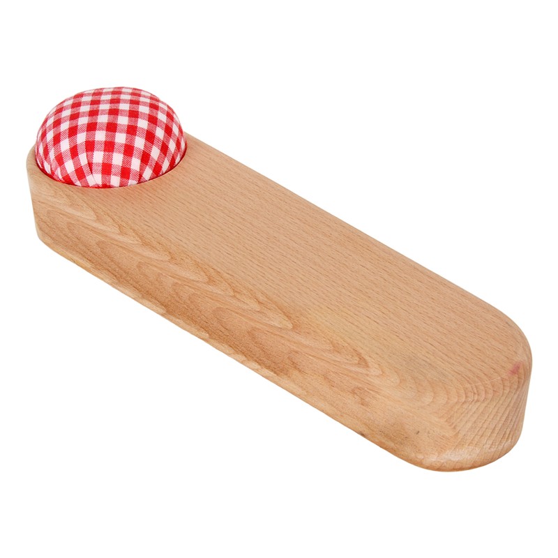 Quilters Clapper Pin Cushion Design Smoothing Wood Easy Operation Hardwood