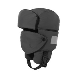 CLAPE Men's Waterproof Aviator Hat Windproof Trapper Hat Warm Winter Hat with Mask Thermal Bomber Hat Ushanka Russian Hat, WBP2-Gray