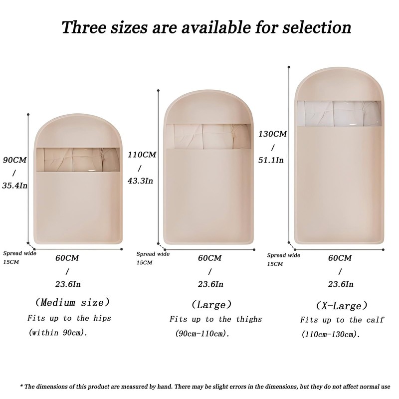 Garment Bag ¨C Large Hanging Dress Bag with Self-Compression Zipper,