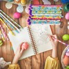 Kesote 24 Pack Easter Pencils Bulk 12 Patterns Easter Pencil