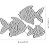 Fish Cutting Dies for Card Making，Fish Cutting Dies Cut Stencils