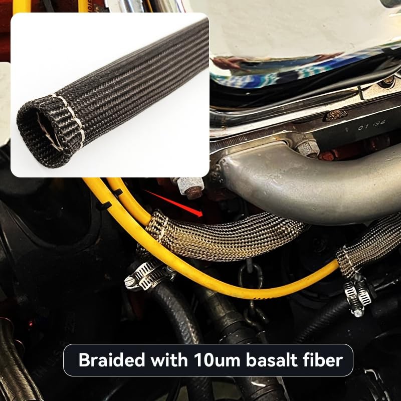 8PCS 1200 Degree Spark Plug Heat Shield Cover, Protection Insulator