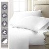 Pizuna 400 Thread Count White 6 Piece Queen Bed Sheets