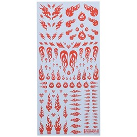 Haikyu Parts TTD-03-RED Tattoo Decal, 03, Fire Red, 1 Piece, Plastic Model Decal