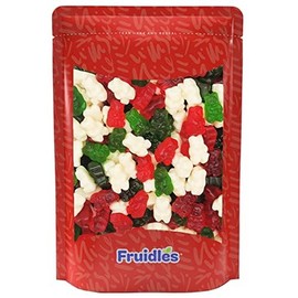 Christmas Gummi Bears Candy, Red, White, and Green Delicious Gummies, Fun and Festive Holiday Snacking, Party Favor (1 Pound)