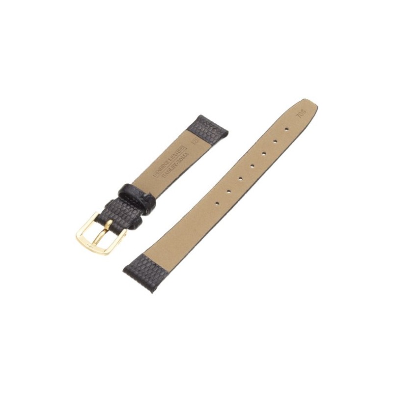 Hadley Roma LS706 12mm Regular Black Java Lizard Grain Ladies