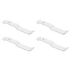3 Inch White Wire Shelf Corner Support Bracket Replacement for