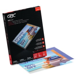 GBC Laminating Sheets, Thermal Laminating Pouches, Letter Size, 10 Mil, Speed Format, EZUse, 50 Pack (3200599)