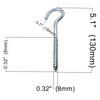 LLB 5 inch Screw-in Hooks Large Heavy Duty Cup Hooks
