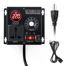 MicroTunk AC Motor Speed Controller 120V220V, 5 FT Extension Cord, 15A 4000W, Variable Speed & Fan Speed Controller with Rheostat