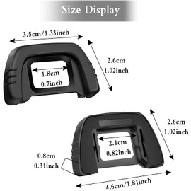 LATRAT Camera Eyecup Eyepiece Viewfinder Camera Eyecup Eyepiece Viewfinder Eyepiece Protector for Nikon D7000 D750 D610 D600 D300 D200 D100 D90 D80 D70 D70s Pack of 4