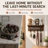 Wooden Key Holder for Entryway – Guardian Angel Wall Décor