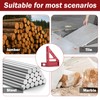 3D Carpenter's Angle Measuring Tools, 22.5-90° High Precision Aluminium Alloy