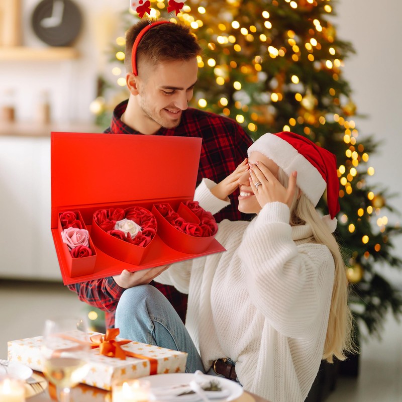 AebDerp Valentines Day Flower Gift Box: "i Heart U" Letter