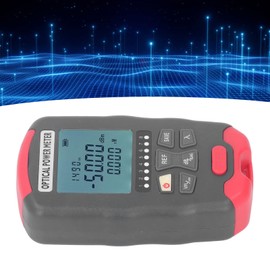 Optical Fiber Tester, LED Light Network Tester Red Light Source Fiber Optic Power Meter High Accuracy Wide Application for Testing (‑70 to +10dBm)