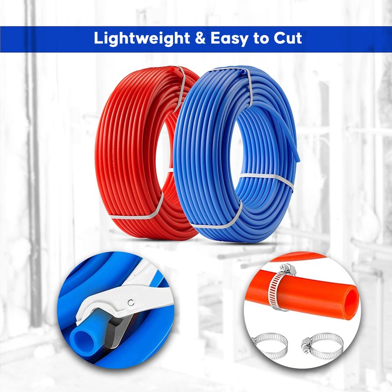 2 rolls 1/2" x 100ft PEX Tubing for Potable Water