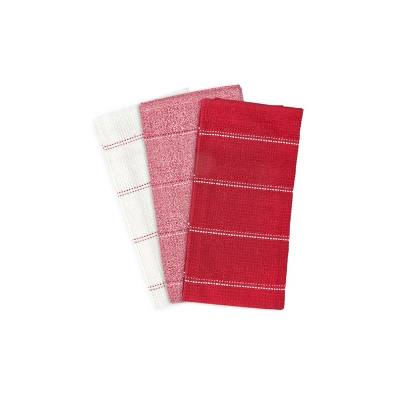 Emma Barclay Utopia 3 Pack Waffle Kitchen Tea Towel Set
