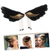 Healeved Hair Accessories for Girls Plume Hair Clips Large Hair