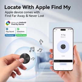 Bluetooth Trackers for Android 4Pack,Smart Tags for Android,Keys Finder/Item Locator Woreks with Google's Find Hub Device App,Smart Tracking Tags for Luggage,Backpack