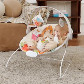 Baby Bouncer for Infant, Baby Bouncer seat,Electric Infant Bouncers with Music for Babies 0-6 Months Up to 20 lbs