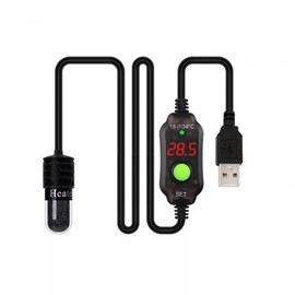 MiOYOOW Aquarium Heater 10 W, 5 V 2 A Aquarium Water Heater, Aquarium Heating Rod for 4 L Aquariums