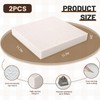White 2 Pack 11.7x11.7x2inch FR Foam Sheets 2 Inch Thick
