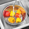 TrueCraftware- 15" Stainless Steel Chinese Colander with 2.0 mm Holes-