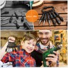 Threlaco 18 Pcs Bit Holder Keychains, 3 Pcs 1/4 3/8