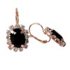 Navachi - 750 Base Metal 18K Gold Plated Round Black