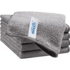 HOMEXCEL Grey Cleaning Rags 5 Pack, Highly Absorbent Microfiber Cleaning