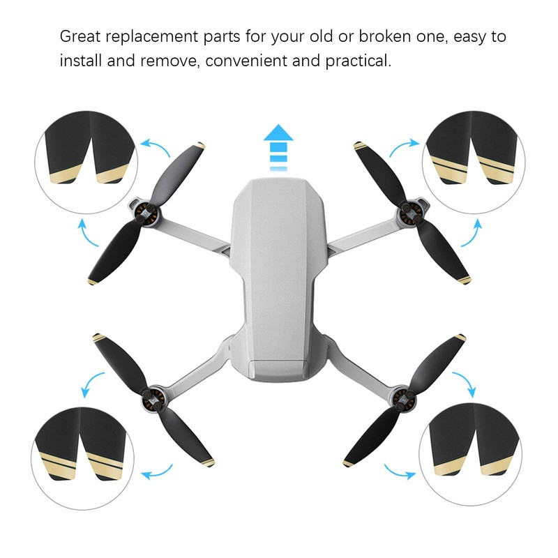 Keenso Cuchillas de Hélices para Drones RC, 2 Pares de