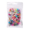 RUBYCA 200Pcs Mix Czech Tiny Satin Luster Glass Pearl Round
