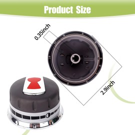 FELHOOD Upgraded 88848 Gas Grill Burner Knobs Replacement for Weber Genesis Grill Parts 300 Series (2011-2016) Genesis E-310,E-320,E-330-3 Pack