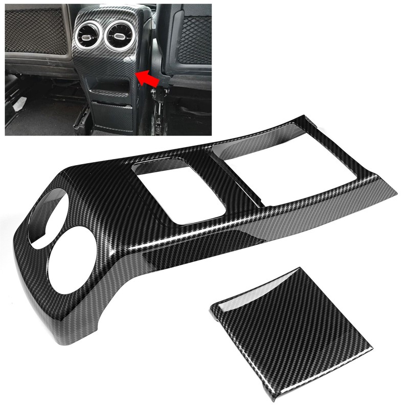 2Pcs Rear Air Conditioning Vent Cover Back Outlet Decorative Frame