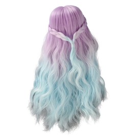 Pssopp 1/6 Doll Wigs, Beautiful Gradient Colors High Elasticity Smoothing Doll Making Hair for Decoration (Gradient)