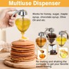 Honey Dispenser No Drip Glass 8 oz with Plastic Top,