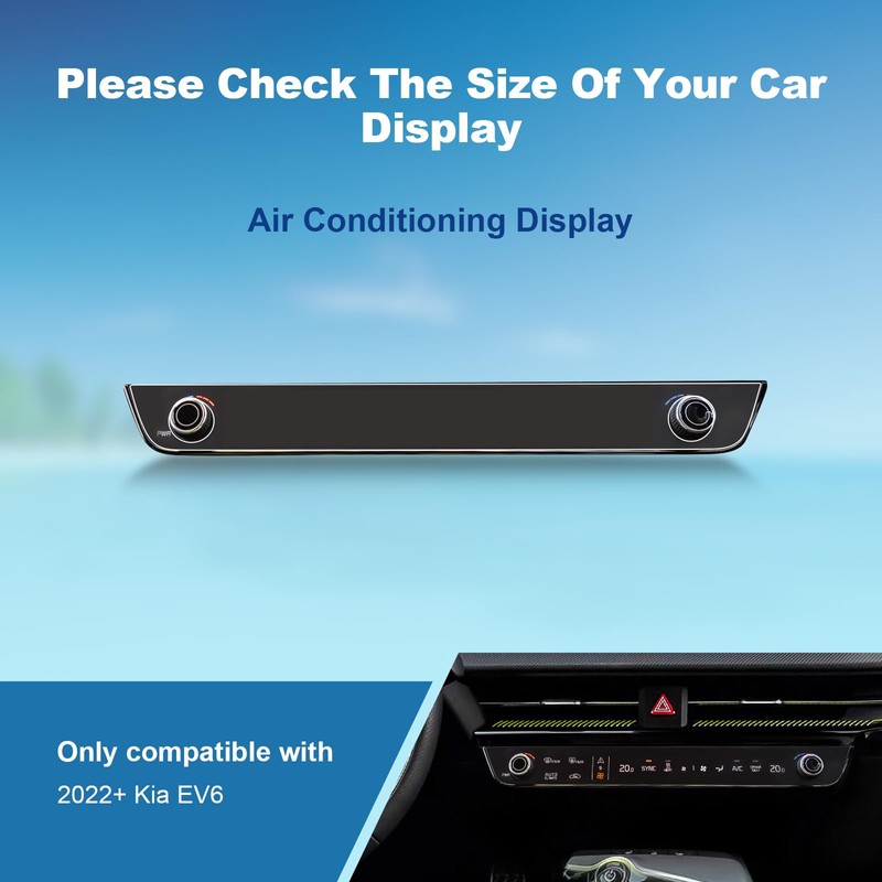 (2Pack) Coleya for Kia EV6 Screen Protector, 2022 2023 2024
