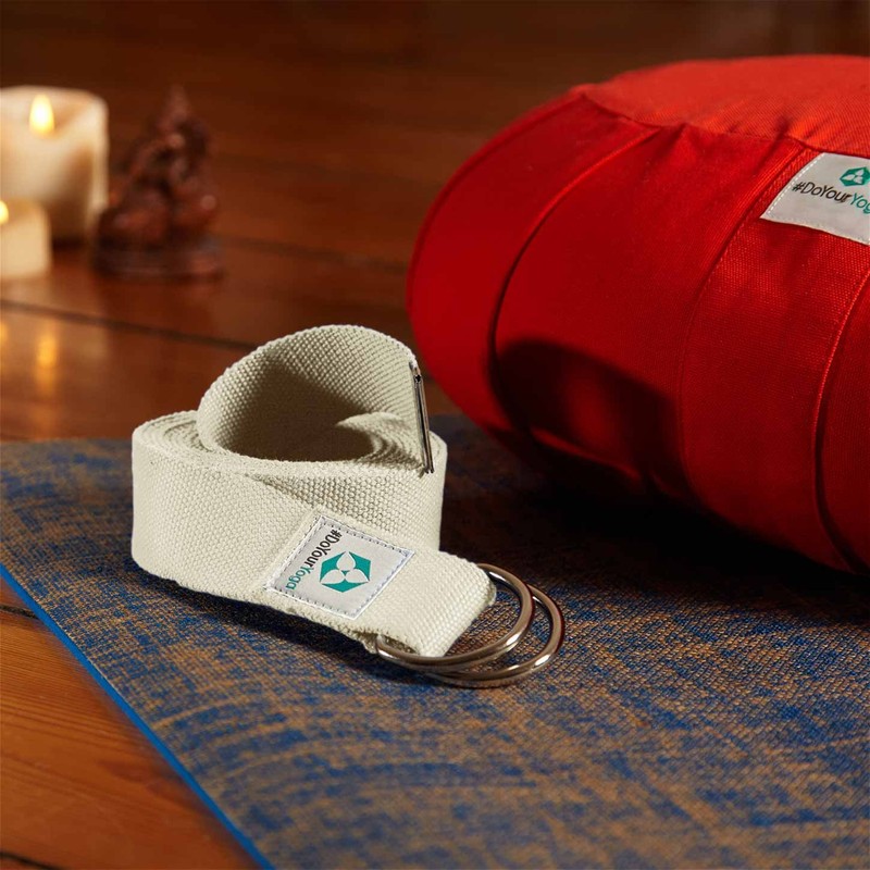 Madira Yoga Belt/Yoga Strap/Yoga Belt Strap 100% Cotton Sturdy Metal