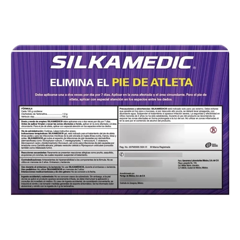 2 Silka Medic Gel Pie Atleta 30 G C/u