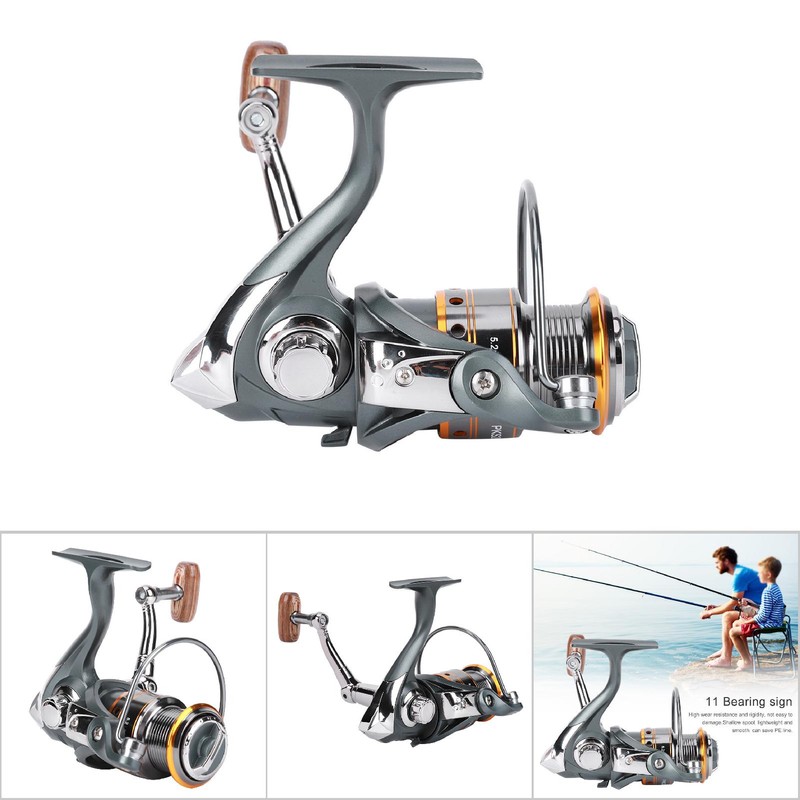 11 Shaft Bevel Connection Shallow Spool Lure Spinning Reel Fishing