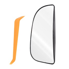 68067731AA Ram Driver Left Side Lower Mirror Glass Replacement for 2010-2020 Dodge Ram, 1500 2500 3500 4500 5500 Towing Mirror Left Pass Rearview Convex Accessories with Removal Tool(Driver Left Side)