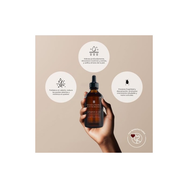 Aceite corporal y facial de Vitamina e