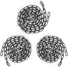 GoldSwift 3 Pack 5 Feet Black Color Chandelier Chain, Heavy Duty Light Fixture Chain for Hanging Pendant Lamp Ceiling Light