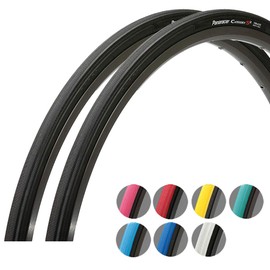 Panaracer Clincher Tire Set of 2 [700 x 23C] Category S2 F723-CATS-G2 Green/Black Side (For Road Bike, Cross Bike, Commuting, City Riding, Touring, Long Ride)