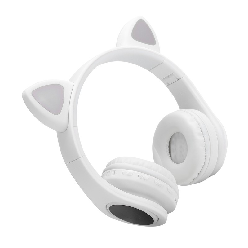 LED Noise Reduction Headset Cat Ear Shape Bluetooth 5.0 Headset